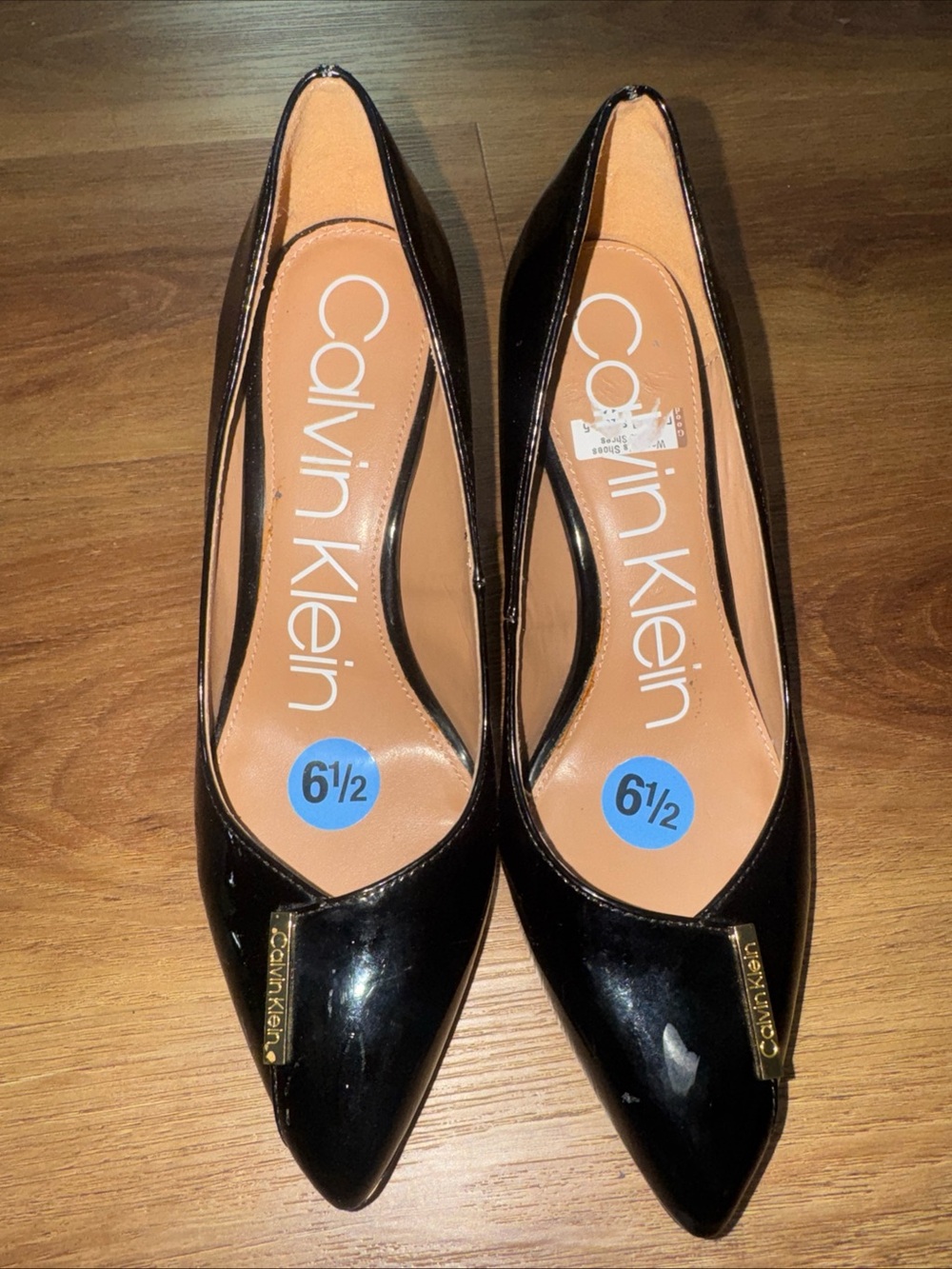 Black Pointy Toe Calvin Klein Pumps Size 6.5 "KAIA" **Worn Once**